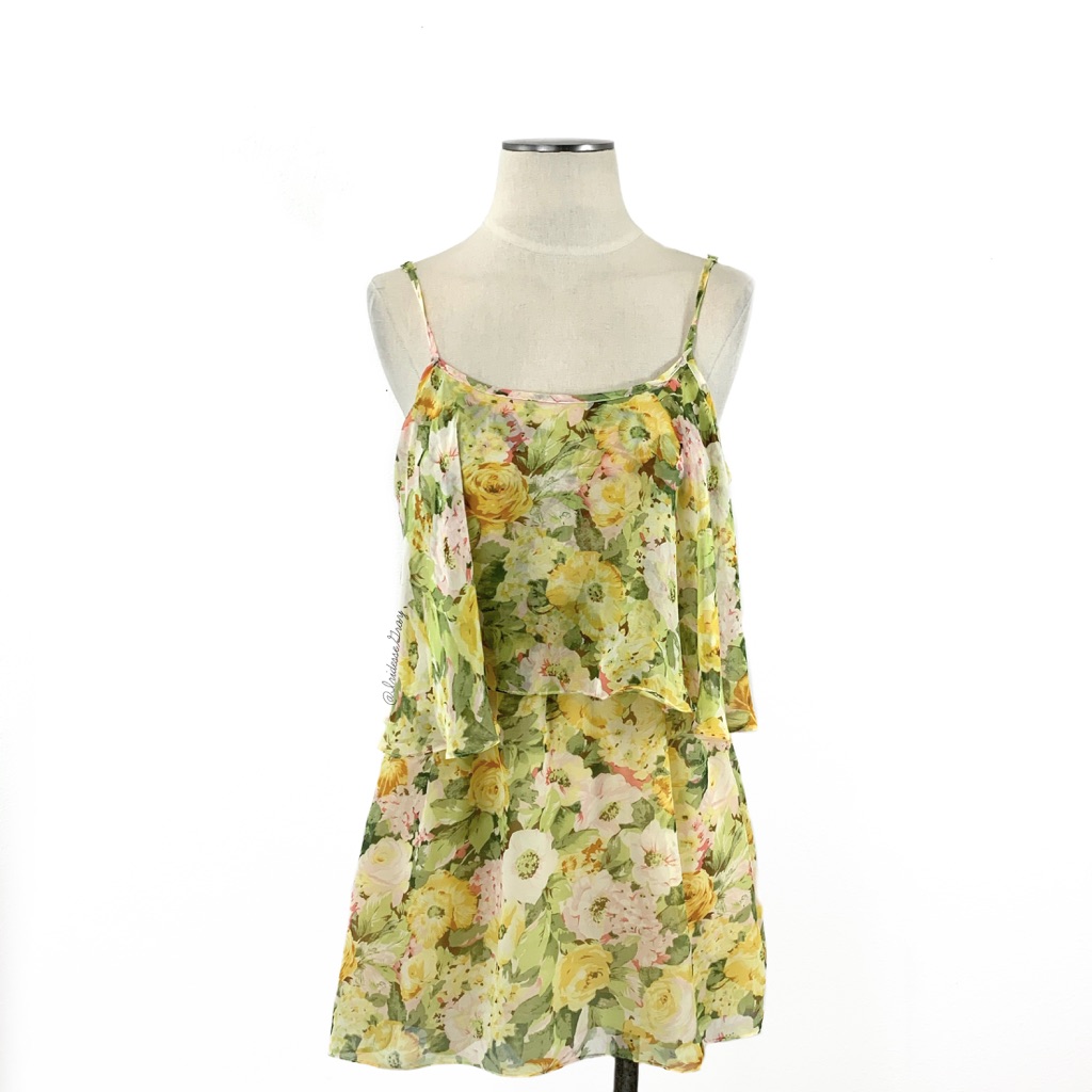 Lovers + Friends- Sunkissed Yellow Floral Dress S